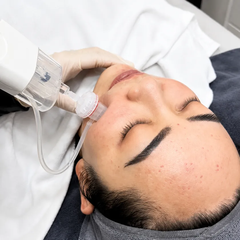 A treatment in progress at the clinic